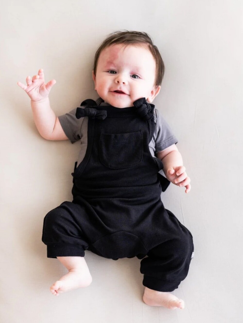 Kyte BABY: Bamboo Jersey Overalls in Midnight 6-12 Months